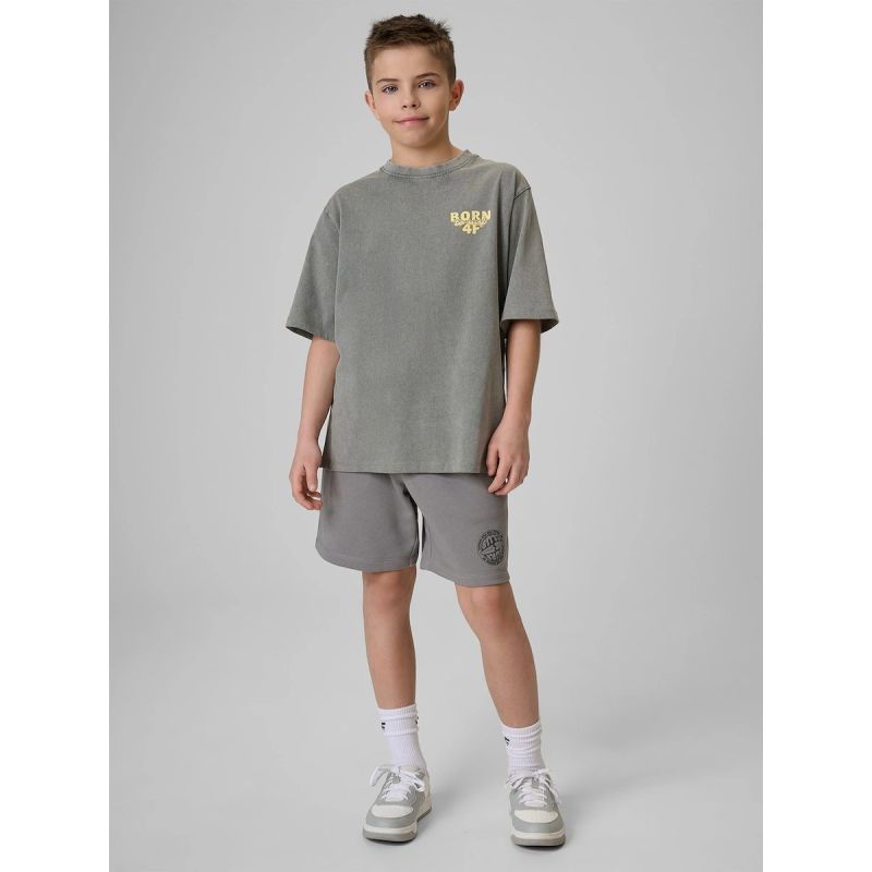 Boy's cotton T-shirt 4F 4F4FJRSS26TTSHM3906-25S