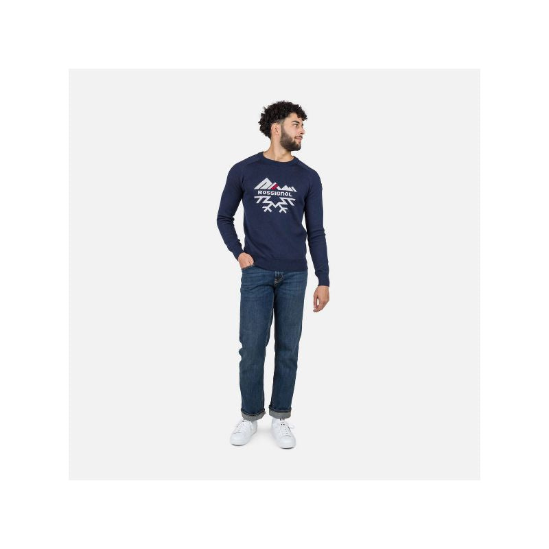 Rossignol Alpine Half Zip Sweater Navy Blue Rossignol