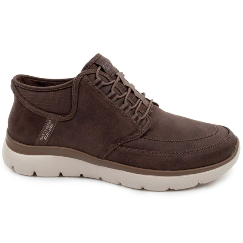 Skechers Men’s Summits Siegul Slip-ins Insulated Brown Shoes