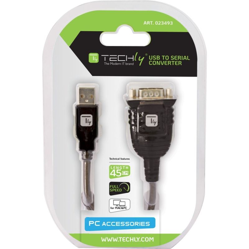 TECHLY USB TO RS232/COM/D SERIAL PORT CONVERTER Kable i adaptery/Kable RS-232 Your Sports Performance