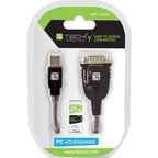 TECHLY USB TO RS232/COM/D SERIAL PORT CONVERTER Kable i adaptery/Kable RS-232 Your Sports Performance