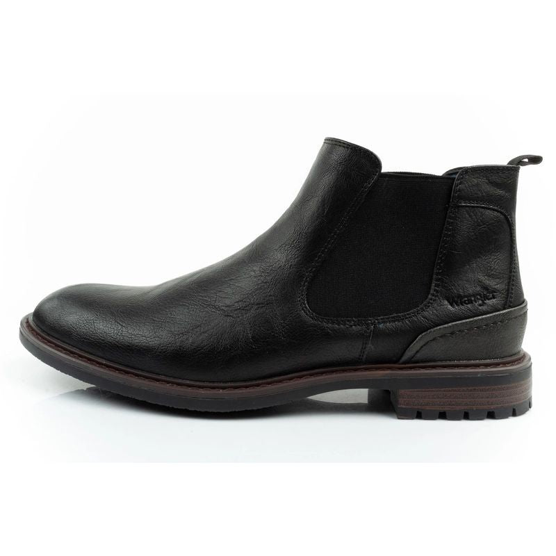Wrangler Randy men's shoes Chelsea boots elegant fashionable slip-on black In preparation Your Sports Performance