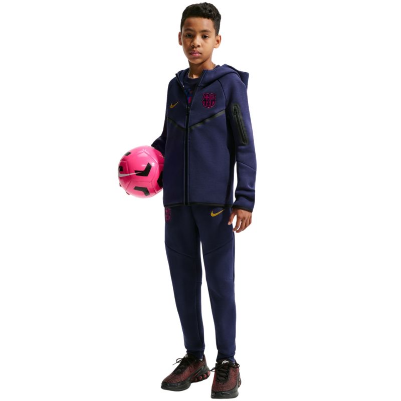 Nike FC Barcelona Tech Fleece Kids' Sweatshirt Navy Blue II3722 498
