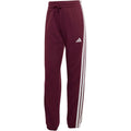 adidas Essentials 3-Stripes French Terry Cuffed Women's Trousers, Burgundy KR1029