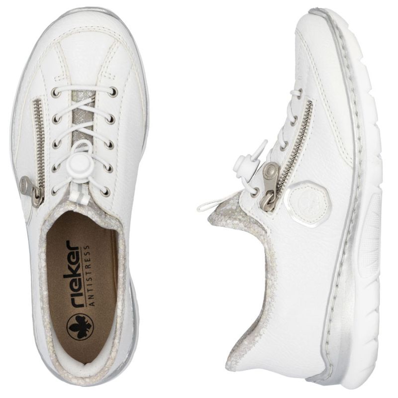 Women's white sports shoes Rieker L32F1-80 To be categorized Your Sports Performance