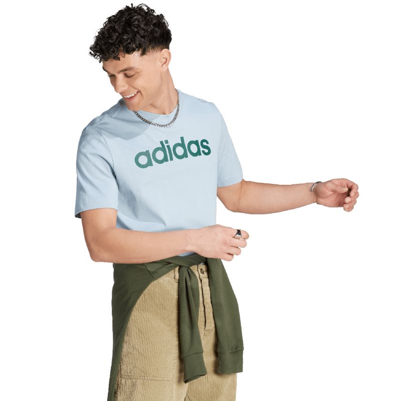 adidas Essentials Single Jersey Linear Embroidered Logo Tee M IJ8651 Clothing/Training Adidas