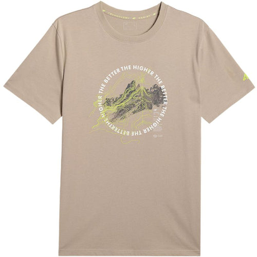 Men's T-shirt 4F M2822 beige 4FWSS26TTSHM2822 83S 4f