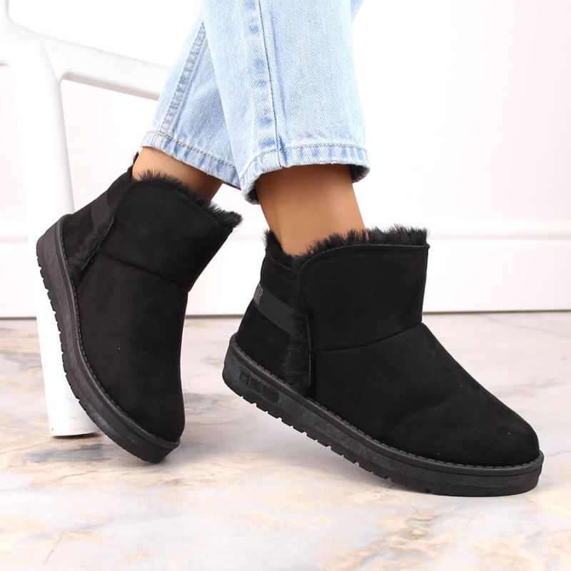 Black snow boots on the Big Star W INT1752 platform Footwear/Lifestyle Your Sports Performance