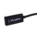 Lanberg AD-0005-BK adapter (Mini DisplayPort M - HDMI F; 0.20m; black) Kable i adaptery/Adaptery, przejściówki Your Sports Performance