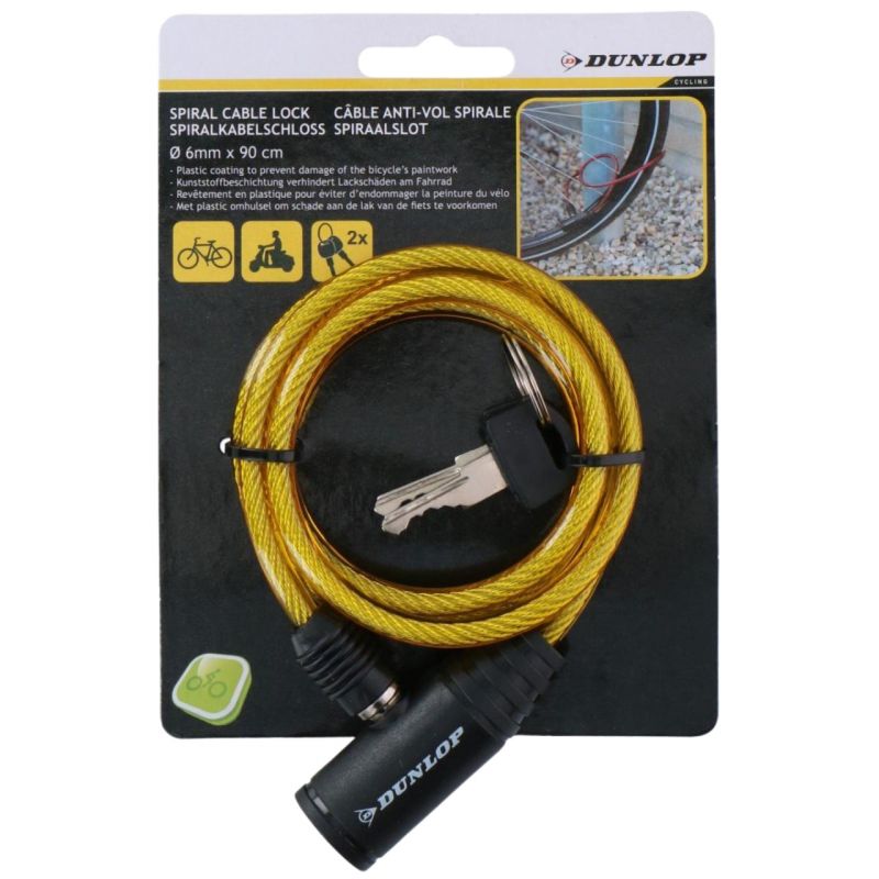 Dunlop bicycle lock 0.6x90 cm 2082585 Accessories/Bicycle/Akcesoria rowerowe Your Sports Performance