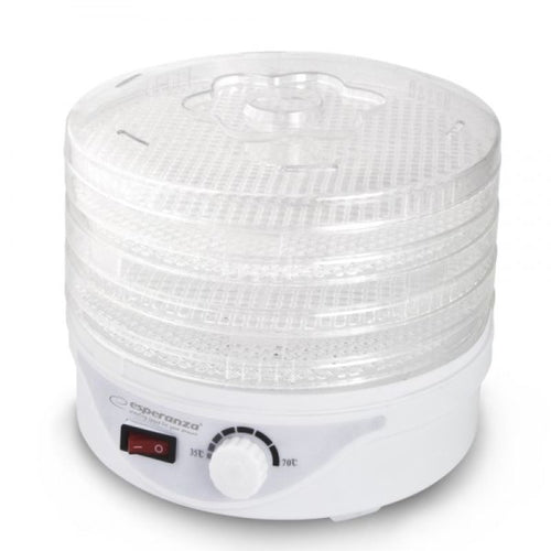Esperanza DÉLICATESSE EKD003 mushroom, vegetable and fruit dehydrator (250W; white) AGD - Produkty/Suszarki do grzybów, warzyw i owoców Your Sports Performance