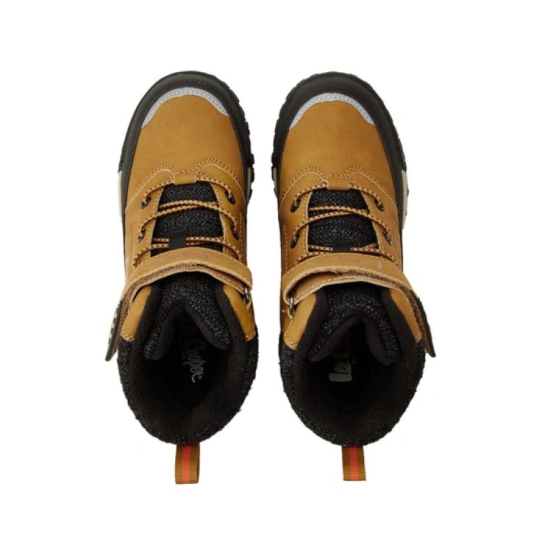 Lee Cooper brown ankle boots with Velcro closure