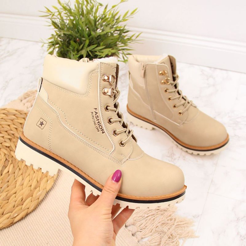 Insulated hiking boots NEWS W EVE249A beige Footwear/Outdoor/zimowe Your Sports Performance