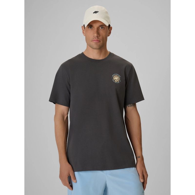 Men's regular printed T-shirt 4F 4FRSS26TTSHM4293-22S
