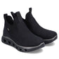 Rieker W RKR616 comfortable slip-on ankle boots, black