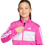 adidas Seasonal Essentials Tiberio 3-Stripes Tricot Kids’ Tracksuit Pink KS5519