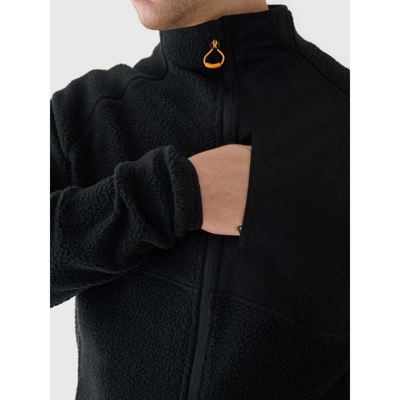 Men's sherpa fleece with stand-up collar 4F 4FRAW24TFLEM360-20S 4f