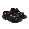 Lee Cooper women's shoes with velcro straps for summer beach sandals, lightweight black Lee Cooper