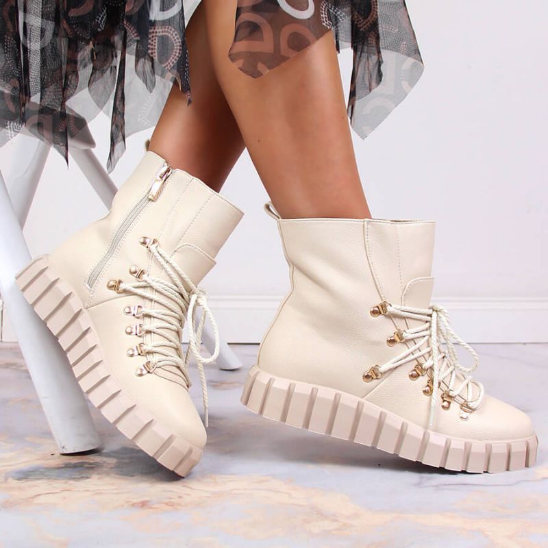 Insulated platform boots Potocki W WOL108B beige Footwear/Outdoor/Potocki Your Sports Performance