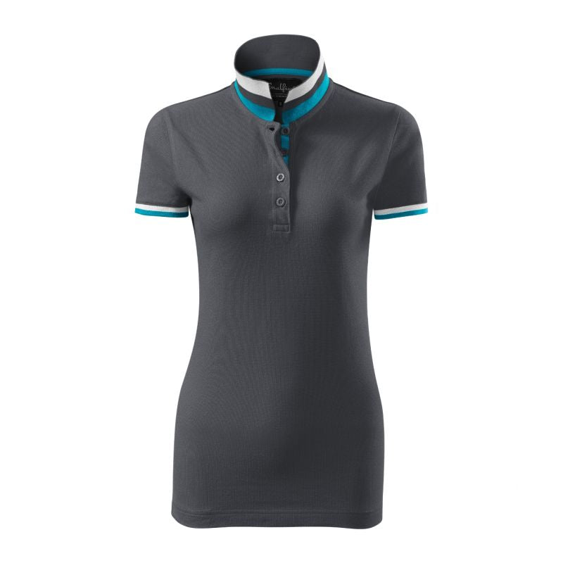 Malfini Collar Up W MLI-25783 light anthracite polo shirt Clothing/Lifestyle/T-shirts/Malfini Malfini