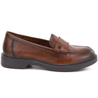 Women's loafers, brown loafers, Potocki JE19332