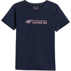 Women's 4F F3495 navy T-shirt 4FWAW26TTSHF3495 31S