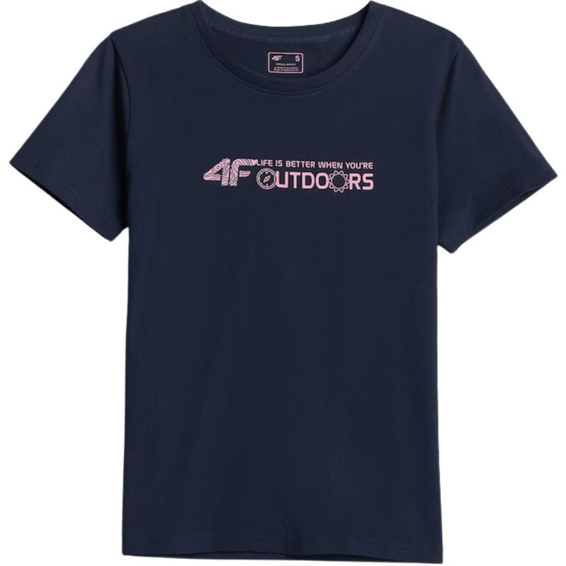 Women's 4F F3495 navy T-shirt 4FWAW26TTSHF3495 31S