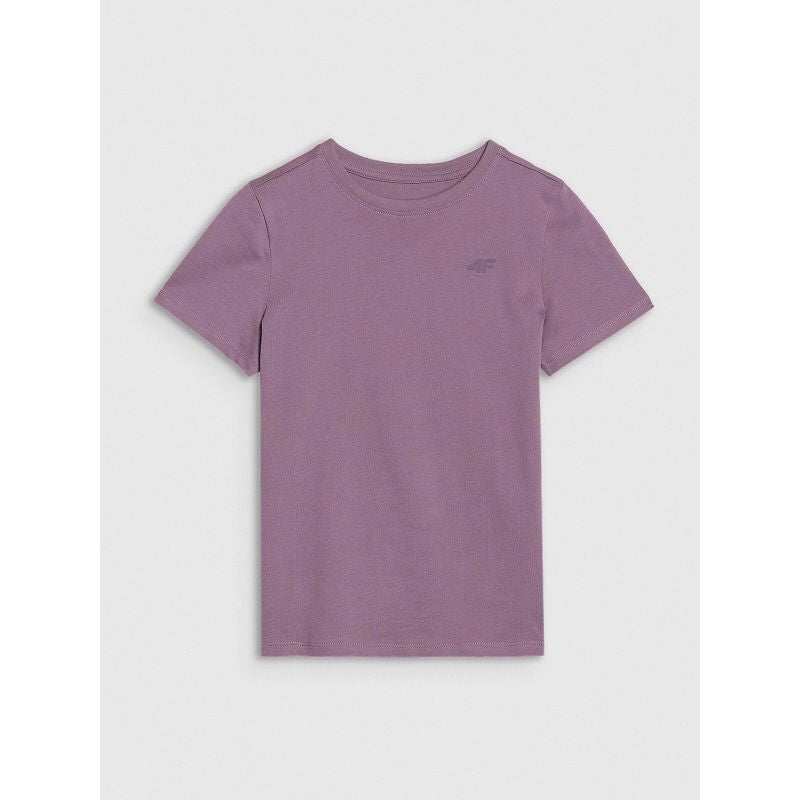 Regular plain girls' T-shirt 4F 4FJWSS25TTSHF2177-51S *Kategoria tymczasowa Your Sports Performance