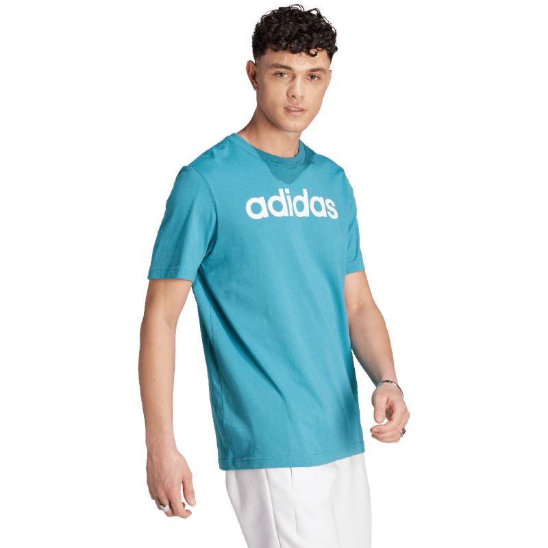 adidas Essentials Single Jersey Linear Embroidered Logo Tee M IJ8655 Clothing/Training Adidas