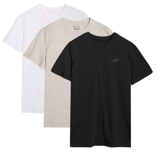 Men's T-shirt (3-Piece Set) 4F 3P-SS-4FWMM00TTSHM2256-91S 3PACK *Kategoria tymczasowa Your Sports Performance