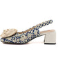 Women's textile heeled sandals Artiker 58C0372