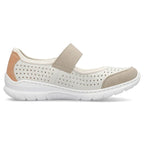 Comfortable Rieker W RKR575A openwork shoes, beige Footwear/Lifestyle/Rieker Your Sports Performance
