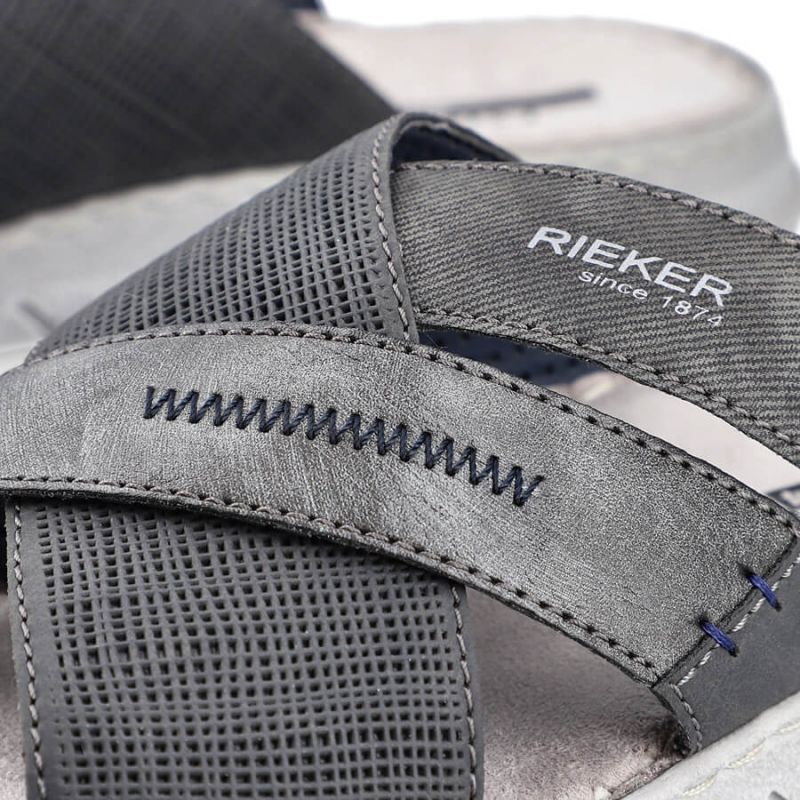 Comfortable Rieker M RKR581 gray flip-flops Footwear/Lifestyle/Rieker Your Sports Performance