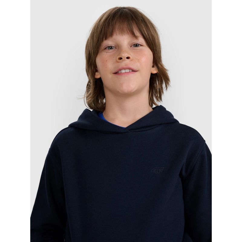 Boy's sweatshirt with hood, open, 4F 4FJWMM00TSWSM1860-31S 4f