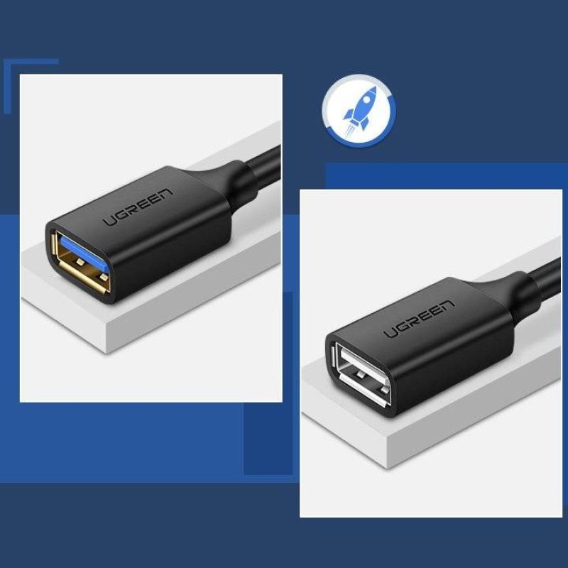 Ugreen extension cable USB 3.0 (female) - USB 3.0 (male) adapter 1m (black) Kable i adaptery/Kable USB Your Sports Performance