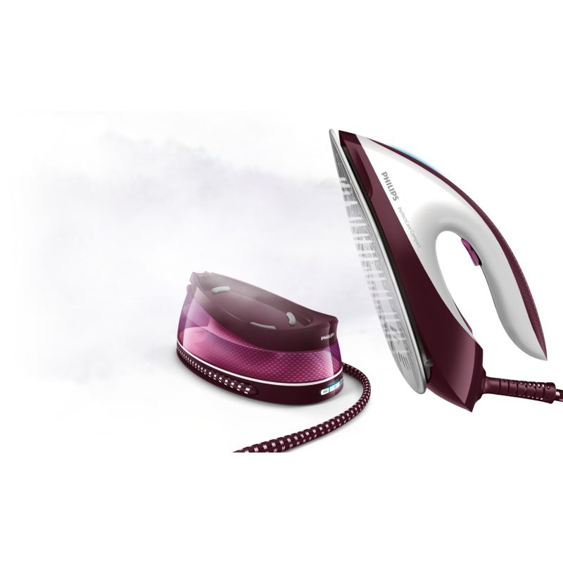 Philips GC7842/40 Steam Station 2400 W 1.5 L SteamGlide Plus Soleplate Purple, White AGD - Produkty/Żelazka i generatory pary Your Sports Performance
