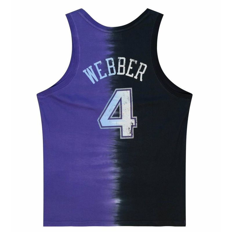 Mitchell & Ness NBA Sacramento Kings Chris Webber Tie Dye Cotton Tank - TTNK3206-SKIYYCWEBKPR Koszulki NBA Your Sports Performance