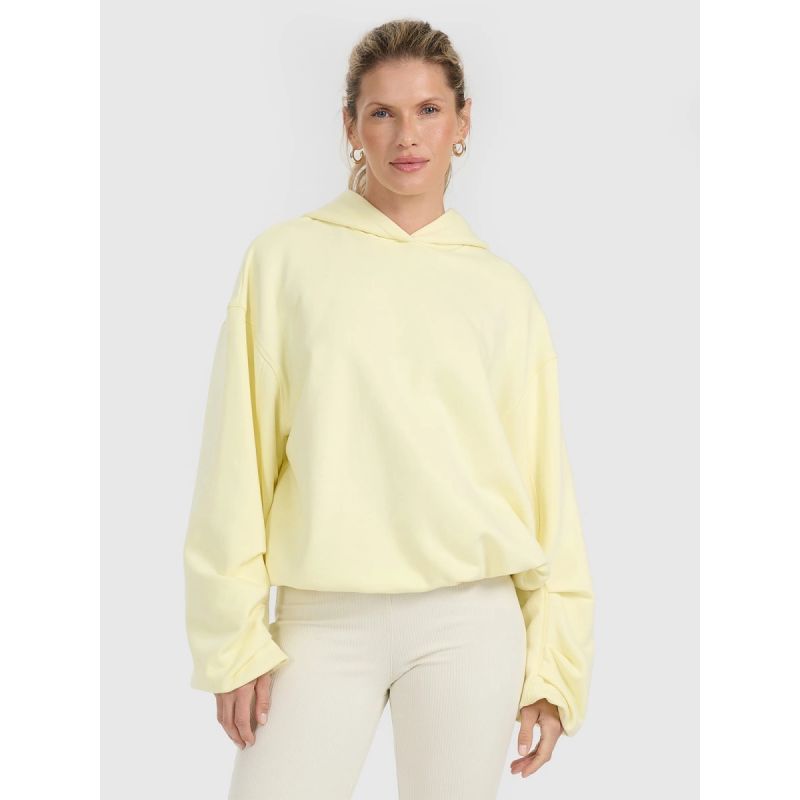 Women's sweatshirt with hood, open, 4F 4FRAW25TSWSF2462-73S *Kategoria tymczasowa Your Sports Performance