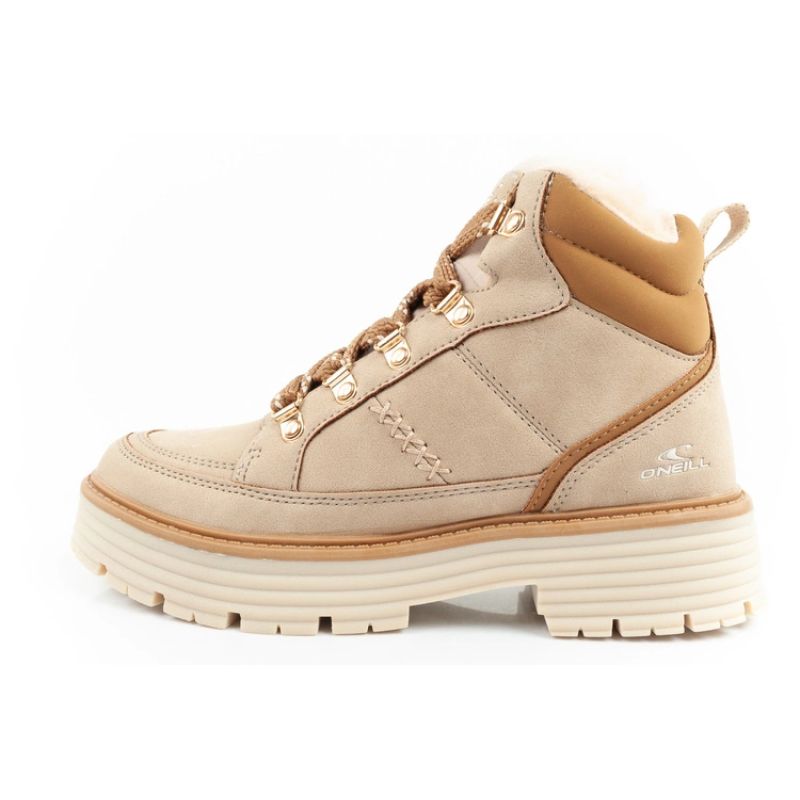 O'neill winter boots women's hiking boots ankle boots insulated fashionable beige brown ONeill