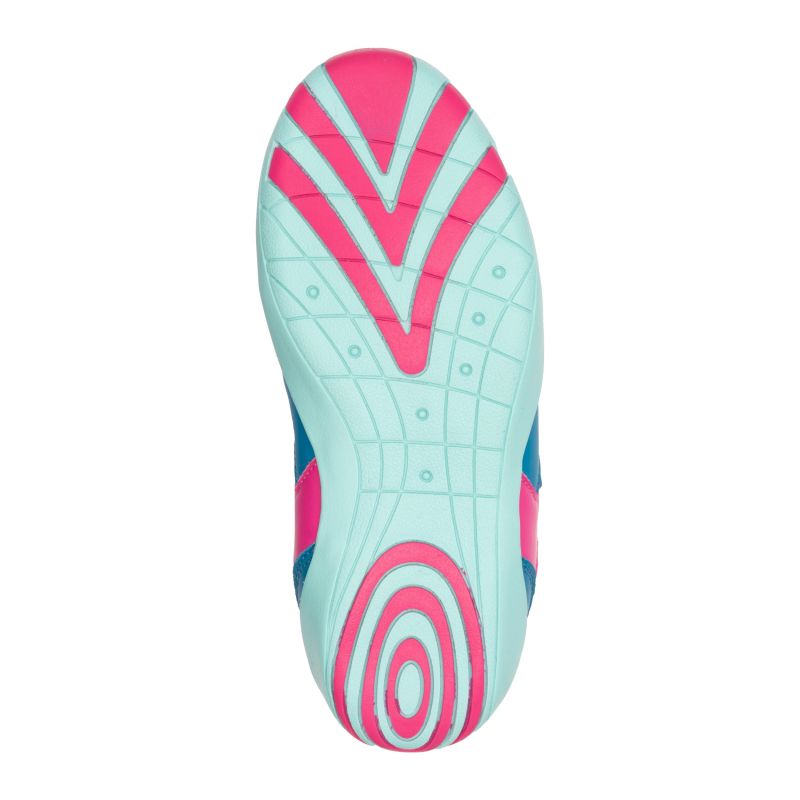 Trollkids Skaland Barefoot Hiker Shoes Bright Pink/Marsh Blue/Aquamarine Mist