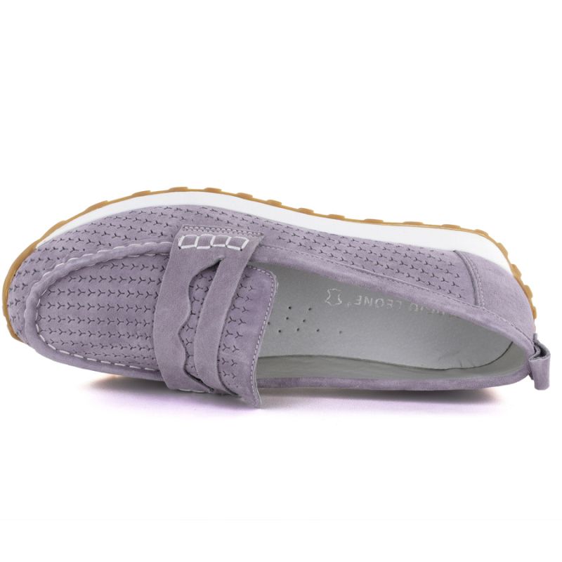 Sergio Leone SP009 Purple Suede Leather Moccasins To be categorized Your Sports Performance