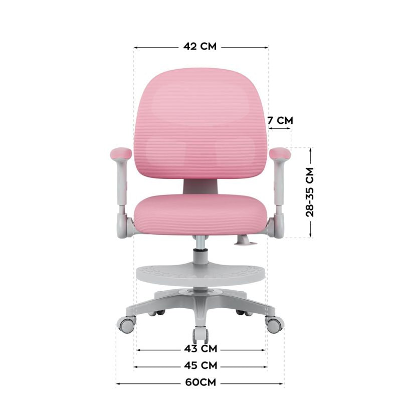 Junior 5.0 Pink Swivel Chair Fotele/Fotele biurowe Your Sports Performance