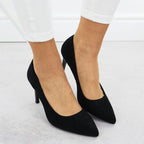 Black suede stiletto pumps Sergio Leone 1339 To be categorized Your Sports Performance