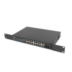 LANBERG SWITCH RACK 19" 16X 100MB POE+/2X COMBO GIGABIT 250W UNMANAGED RSFE-16P-2C-250 Komunikacja i łączność/Switch-e Your Sports Performance