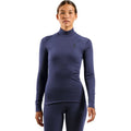 Odlo BL TOP turtle neck l/s ACTIVE WARM long sleeve thermal underwear size M Blue Odzież militarna/Bielizna termoaktywna Your Sports Performance