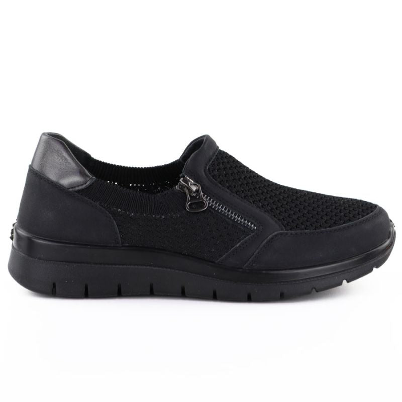 Women's comfortable black textile shoes Unisoft 9026 To be categorized Your Sports Performance