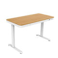 Activejet ET119W-C electric height-adjustable desk, white/oak. Tabletop dimensions: 140 x 70 cm. Biurka/Biurka nowoczesne Your Sports Performance