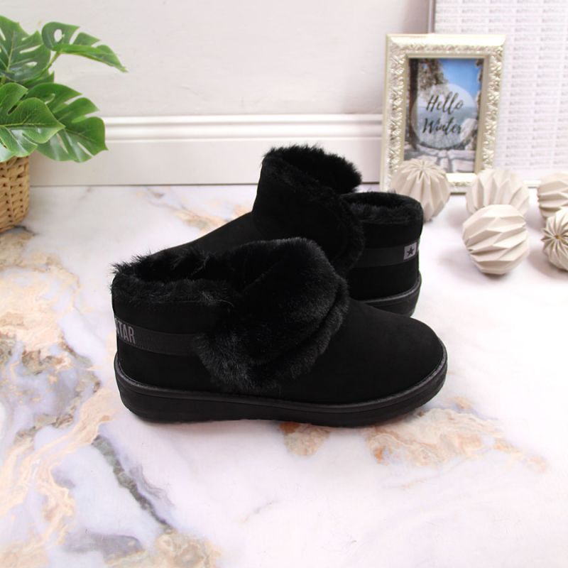 Black snow boots on the Big Star W INT1752 platform Footwear/Lifestyle Your Sports Performance