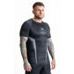 Gray short sleeve rashguard with DBX Bushido logo ODZIEŻ - Koszulki treningowe Your Sports Performance