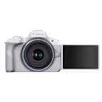 Canon EOS R50, White + RF-S 18-45mm F4.5-6.3 IS STM Kit Mirrorless camera 24.2 MP CMOS 6000 x 4000 px White Aparaty/Lustrzanki cyfrowe Your Sports Performance